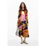 Desigual Sukienka midi z nadrukiem M. Christian Lacroix 24WWVW186096