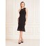 MARCIANO Sukienka midi Marciano fason bodycon z falbanami 4RGK2C5820Z-JBLK