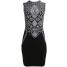 TFNC BEA AZTEC Sukienka z dżerseju black/white TF121C07H-Q11