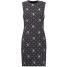 Versus Versace Sukienka etui black-white VE021C015-Q11