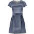 WAL G. Sukienka z dżerseju blue/white WG021C01T-Q11