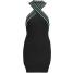 Topshop Sukienka z dżerseju black TP721C07R-Q11