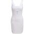 Topshop Sukienka z dżerseju white TP721C07D-A11