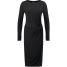 Topshop Sukienka z dżerseju black TP721C09I-Q11