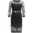 Topshop BEAUTIFUL Sukienka koktajlowa black TP721C0AK-Q11