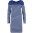 Zalando Essentials Sukienka z dżerseju dark blue/off white ZA821CA06-K11