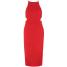 Topshop SPORTY Sukienka dzianinowa red TP721C0BF-G11
