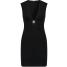 Versus Versace Sukienka z dżerseju black VE021C017-Q11