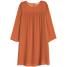 H&M Szyfonowa sukienka 0367721001 Rdzawy