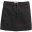 H&M Trapezowa spódnica z diagonalu 0352910005 Czarny