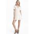 H&M Sukienka ze sznurowaniem 0380248003 Biały