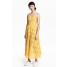 H&M Koronkowa sukienka 0391361008 Żółty