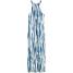 H&M Dżersejowa sukienka we wzory 0393083003 Biały/Ciemnoniebieski
