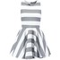 WAL G. Sukienka z dżerseju grey/white WG021C02S-C11