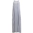 Soaked in Luxury SUNNY Długa sukienka white/blue SO921C02E-A11