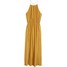 H&M Sukienka maxi 0388867002 Musztardowożółty