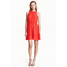 H&M Szyfonowa sukienka 0364451001 Koralowoczerwony