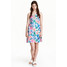 H&M Sukienka ze sznurowaniem 0420137005 Różowy/Turkusowy
