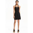 H&M Sukienka ze sznurowaniem 0420137005 Czarny