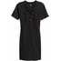 H&M Sukienka ze sznurowaniem 0431614001 Czarny