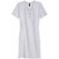 H&M Sukienka ze sznurowaniem 0431614001 Szary melanż