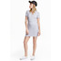 H&M Sukienka ze sznurowaniem 0431614002 Szary melanż