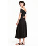 H&M Sukienka z odkrytymi ramionami 0398041010 Czarny