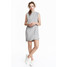 H&M Drapowana sukienka z lyocellu 0392247008 Szary melanż