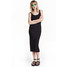 H&M Sukienka w prążki 0272591001 Czarny