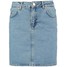 Topshop Petite Spódnica jeansowa lightdenim TP721M02I-K11