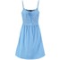 Topshop Sukienka z dżerseju blue TP721C06J-K11