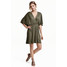 H&M Krótka sukienka z dżerseju 0332977001 Zieleń khaki