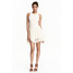H&M Koronkowa sukienka 0397666001 Naturalna biel