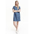 H&M Dżinsowa sukienka z lyocellu 0399048002 Niebieski denim
