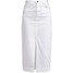 Topshop BOUTIQUE Spódnica jeansowa white T0G21B001-A11