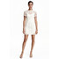 H&M Krótka sukienka z koronki 0398585002 Biały
