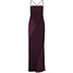 Topshop Długa sukienka aubergine TP721C0G2-G11