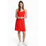 H&M Krótka sukienka z dżerseju 0401098002 Czerwony