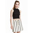 H&M Skirt with lacing 0409533001 Natural white/Striped