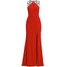 Unique Długa sukienka lipstick red UI021C036-G11