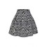 Tiffi Rozkloszowana spódnica we wzór czarno-biała