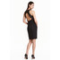H&M Sukienka z koronkowymi plecami 0422485002 Czarny