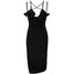 Rare London Sukienka z dżerseju black RA621C01N-Q11