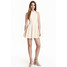 H&M Dżersejowa sukienka 0419078001 Naturalna biel