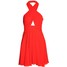 H&M Sukienka z mocowaniem na szyi 0398227002 Czerwony