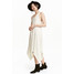 H&M Asymetryczna sukienka 0397537003 Naturalna biel