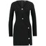 Versus Versace Sukienka z dżerseju black VE021C01L-Q11