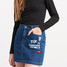 Reserved Jeansowa spódnica z naszywkami PX161-59J