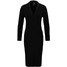 Norma Kamali Sukienka z dżerseju black NK021C00R-Q11