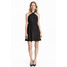 H&M Sukienka z mocowaniem na szyi 0410292001 Czarny